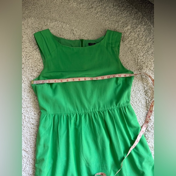 J. Crew Green Cotton Silk Sleeveless Sundress Summer Minidress size 10 - Picture 8 of 9
